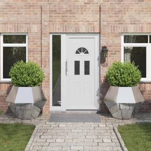 vidaXL Növénytartó 2 pcs Ezüst 100 x 100 x 80 cm Horganyzott acél