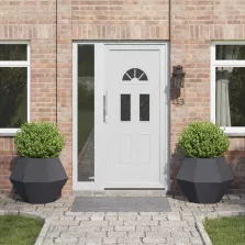 vidaXL Növénytartó 2 pcs Antracit 75 x 75 x 60 cm Acél