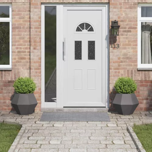 vidaXL Növénytartó 2 pcs Fekete 50 x 50 x 40 cm Acél