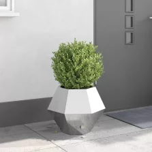   vidaXL Növénytartó Ezüst 50 x 50 x 40 cm Rozsdamentes acél