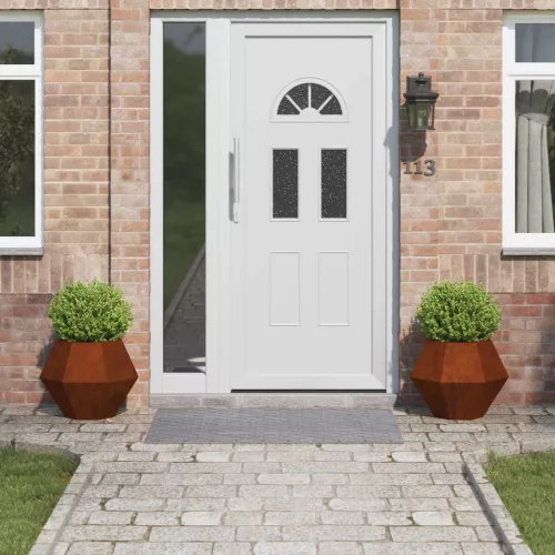 vidaXL Növénytartó 2 pcs Rozsdás 50 x 50 x 40 cm Időjárásálló acél