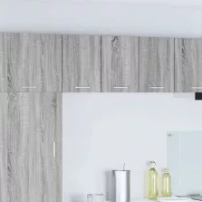   vidaXL Függő szekrény polcokkal Riga 2 pcs Szürke Sonoma és fehér