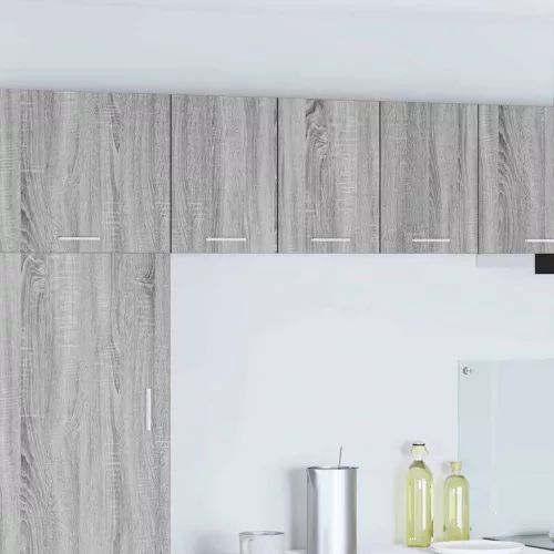 vidaXL Függő szekrény polcokkal Riga 2 pcs Szürke Sonoma és fehér