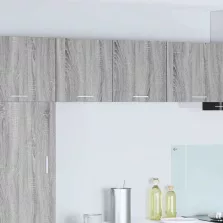   vidaXL Függő szekrény polcokkal Riga 2 pcs Szürke Sonoma és fehér