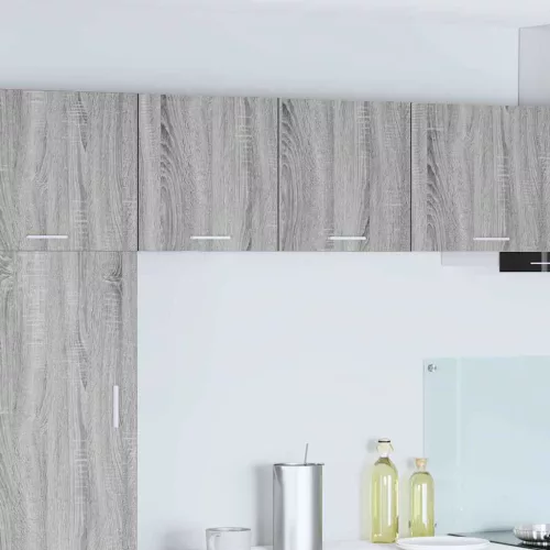 vidaXL Függő szekrény polcokkal Riga 2 pcs Szürke Sonoma és fehér