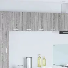   vidaXL Függő szekrény polcokkal Riga 2 pcs Szürke Sonoma és fehér