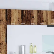   vidaXL Függő szekrény Riga 2 pcs Régi fa és fehér 60 x 31 x 40 cm