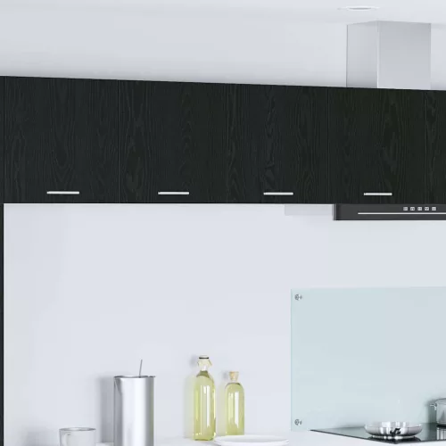 vidaXL Függő szekrény Riga Fekete tölgy 80 x 31 x 40 cm Faanyag