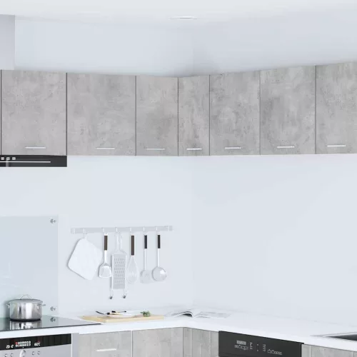 vidaXL Függő szekrény Riga Beton szürke és fehér 57 x 57 x 40 cm