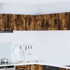   vidaXL Függő szekrény Riga Füstölt tölgy és fehér 57 x 57 x 40 cm