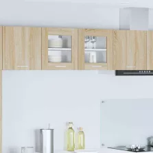   vidaXL Függő szekrény Riga 2 pcs Sonoma tölgy 40 x 31 x 40 cm Faanyag