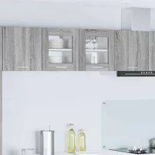   vidaXL Függő szekrény Riga 2 pcs Szürke Sonoma 40 x 31 x 40 cm Faanyag