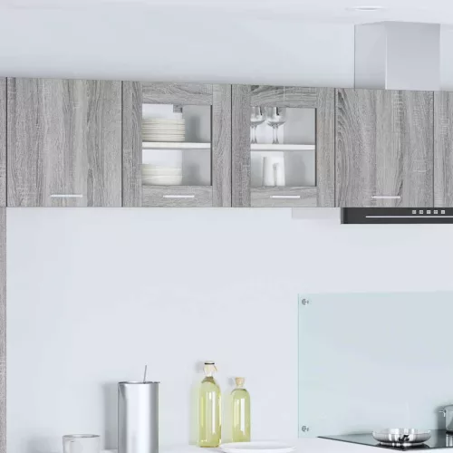 vidaXL Függő szekrény Riga 2 pcs Szürke Sonoma 40 x 31 x 40 cm Faanyag