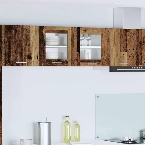 vidaXL Függő szekrény polcokkal Riga Öreg fa 40 x 31 x 40 cm Faanyag