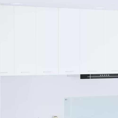 vidaXL Függő szekrény ajtóval Riga 2 pcs Fehér 30 x 31 x 80 cm Faanyag