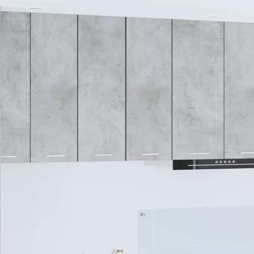 vidaXL Függő szekrény Riga 2 pcs Beton szürke és fehér 30 x 31 x 80 cm