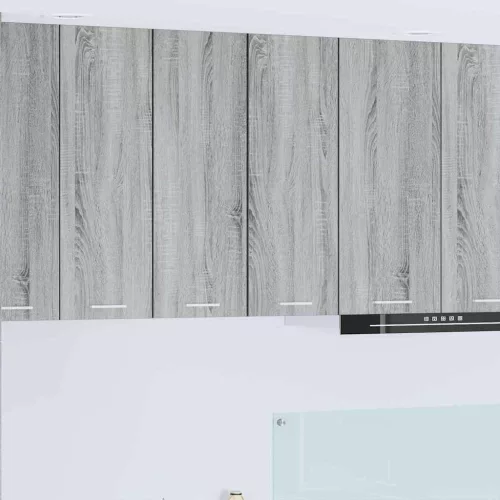 vidaXL Függő szekrény Riga Szürke Sonoma és fehér 30 x 31 x 80 cm