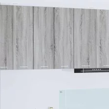   vidaXL Függő szekrény polcokkal Riga 2 pcs Szürke Sonoma és fehér