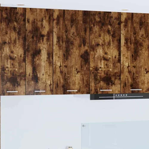 vidaXL Függő szekrény Riga Füstölt tölgy és fehér 40 x 31 x 80 cm