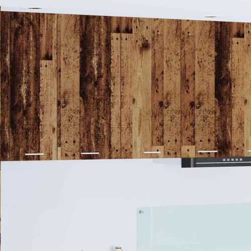 vidaXL Függő szekrény polcokkal Riga Öreg fa 80 x 31 x 80 cm Faanyag