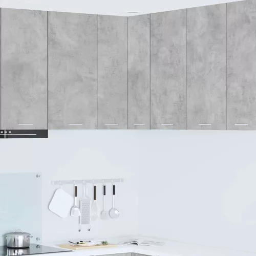 vidaXL Függő szekrény Riga Beton szürke és fehér 57 x 57 x 80 cm