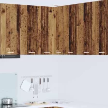   vidaXL Függő szekrény Riga Régi fa és fehér 57 x 57 x 80 cm Faanyag