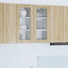   vidaXL Függő szekrény Riga 2 pcs Sonoma tölgy 40 x 31 x 80 cm Faanyag