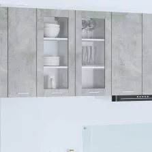  vidaXL Függő szekrény Riga Beton Szürke 40 x 31 x 80 cm Faanyag