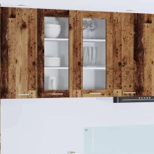   vidaXL Függő szekrény polcokkal Riga Öreg fa 40 x 31 x 80 cm Faanyag