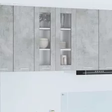   vidaXL Függő szekrény Riga Beton Szürke 60 x 31 x 80 cm Faanyag