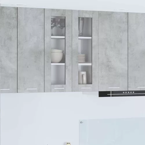 vidaXL Függő szekrény Riga Beton Szürke 60 x 31 x 80 cm Faanyag