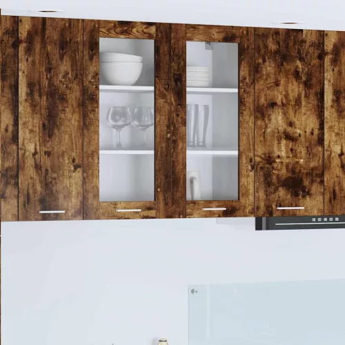 vidaXL Függő szekrény Riga Füstölt tölgy 80 x 31 x 80 cm Faanyag