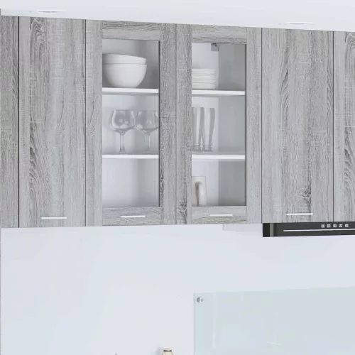 vidaXL Függő szekrény Riga Szürke Sonoma 80 x 31 x 80 cm Faanyag