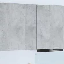   vidaXL Függő szekrény Riga Beton Szürke 30 x 31 x 100 cm Faanyag