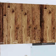   vidaXL Függő szekrény polcokkal Riga Öreg fa 30 x 31 x 100 cm Faanyag