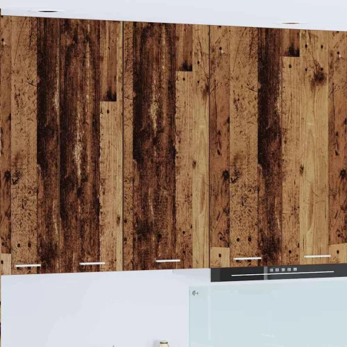 vidaXL Függő szekrény polcokkal Riga Öreg fa 40 x 31 x 100 cm Faanyag