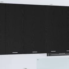   vidaXL Függő szekrény Riga Fekete tölgy és fehér 50 x 31 x 100 cm