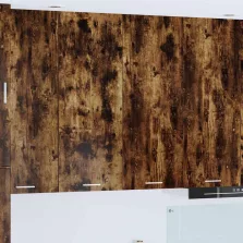   vidaXL Függő szekrény Riga Füstölt tölgy 80 x 31 x 100 cm Faanyag