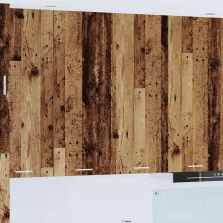   vidaXL Függő szekrény polcokkal Riga Öreg fa 80 x 31 x 100 cm Faanyag