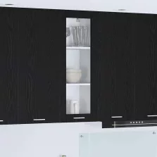   vidaXL Függő szekrény Riga Fekete tölgy 40 x 31 x 100 cm Faanyag