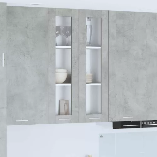 vidaXL Függő szekrény Riga Beton Szürke 60 x 31 x 100 cm Faanyag