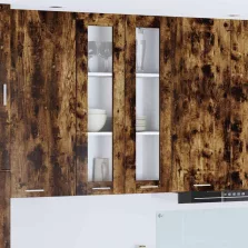   vidaXL Függő szekrény Riga Füstölt tölgy 60 x 31 x 100 cm Faanyag