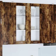   vidaXL Függő szekrény Riga Füstölt tölgy 80 x 31 x 100 cm Faanyag