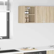   vidaXL Függő szekrény Riga Sonoma tölgy 30 x 29,5 x 40 cm Faanyag