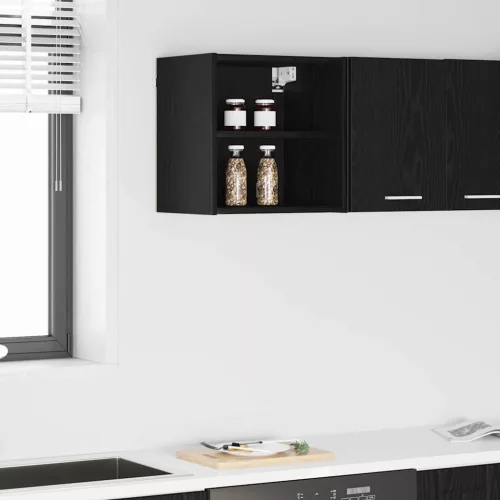 vidaXL Függő szekrény Riga Fekete tölgy 40 x 29,5 x 40 cm Faanyag