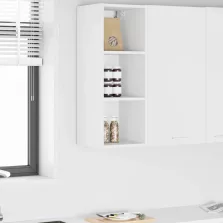   vidaXL Függő szekrény polcokkal Riga Fehér 30 x 29,5 x 80 cm Faanyag