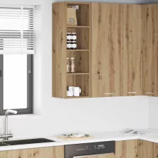   vidaXL Függő szekrény Riga Artisan tölgy 30 x 29,5 x 100 cm Faanyag