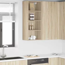   vidaXL Függő szekrény Riga Sonoma tölgy 40 x 29,5 x 100 cm Faanyag