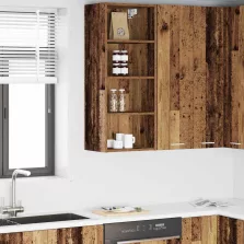   vidaXL Függő szekrény Riga Öreg fa 40 x 29,5 x 100 cm Faanyag