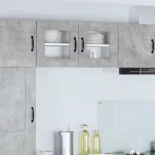   vidaXL Fali konyhaszekrény Beton Szürke 40 x 31 x 40 cm Faanyag